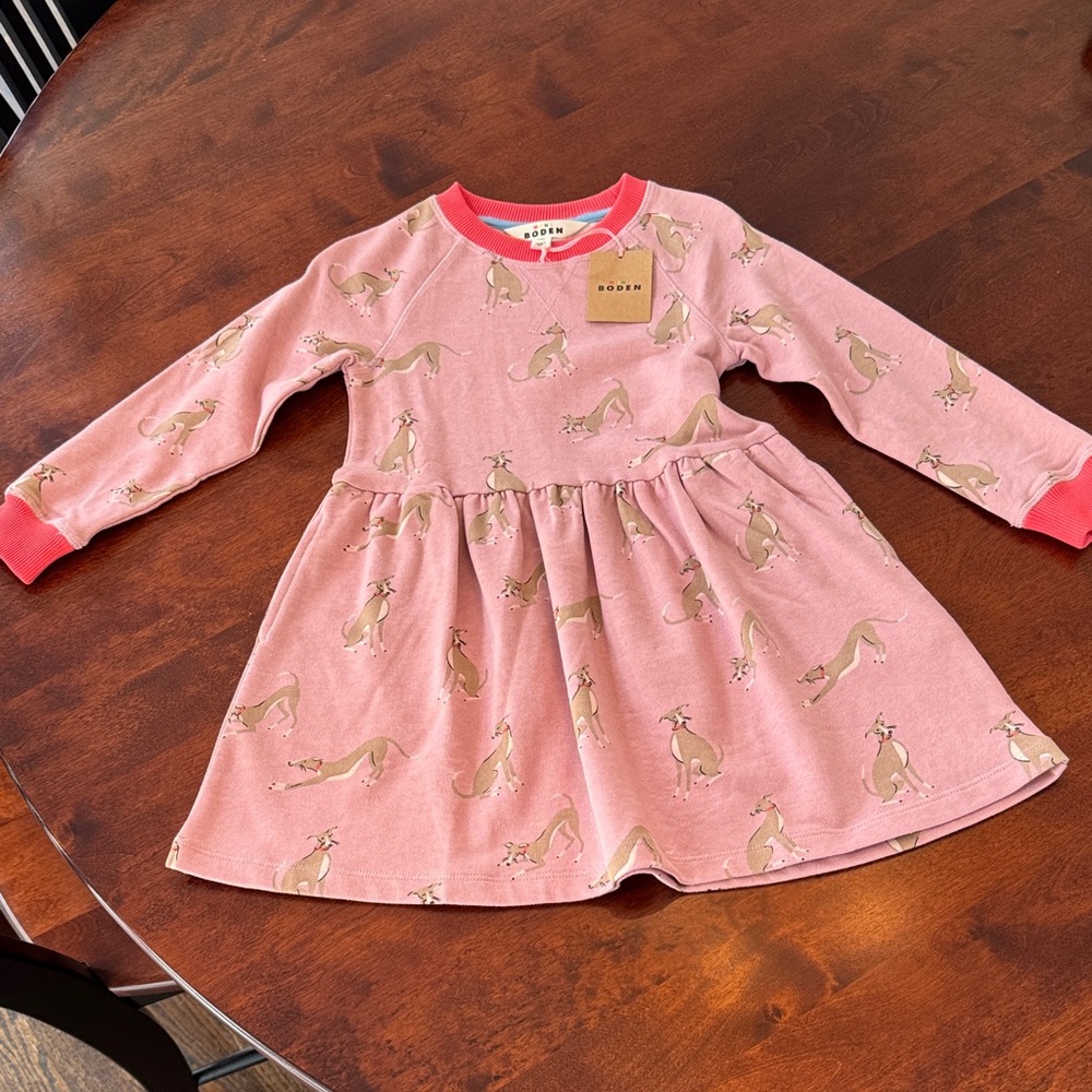 Mini boden dog  Print Dress